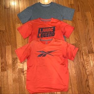 3 REEBOK SPORTS EXERCISE SHORT SLEEVE TEE